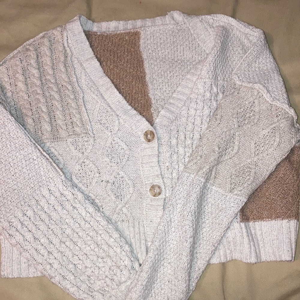 patchwork american eagle sweater